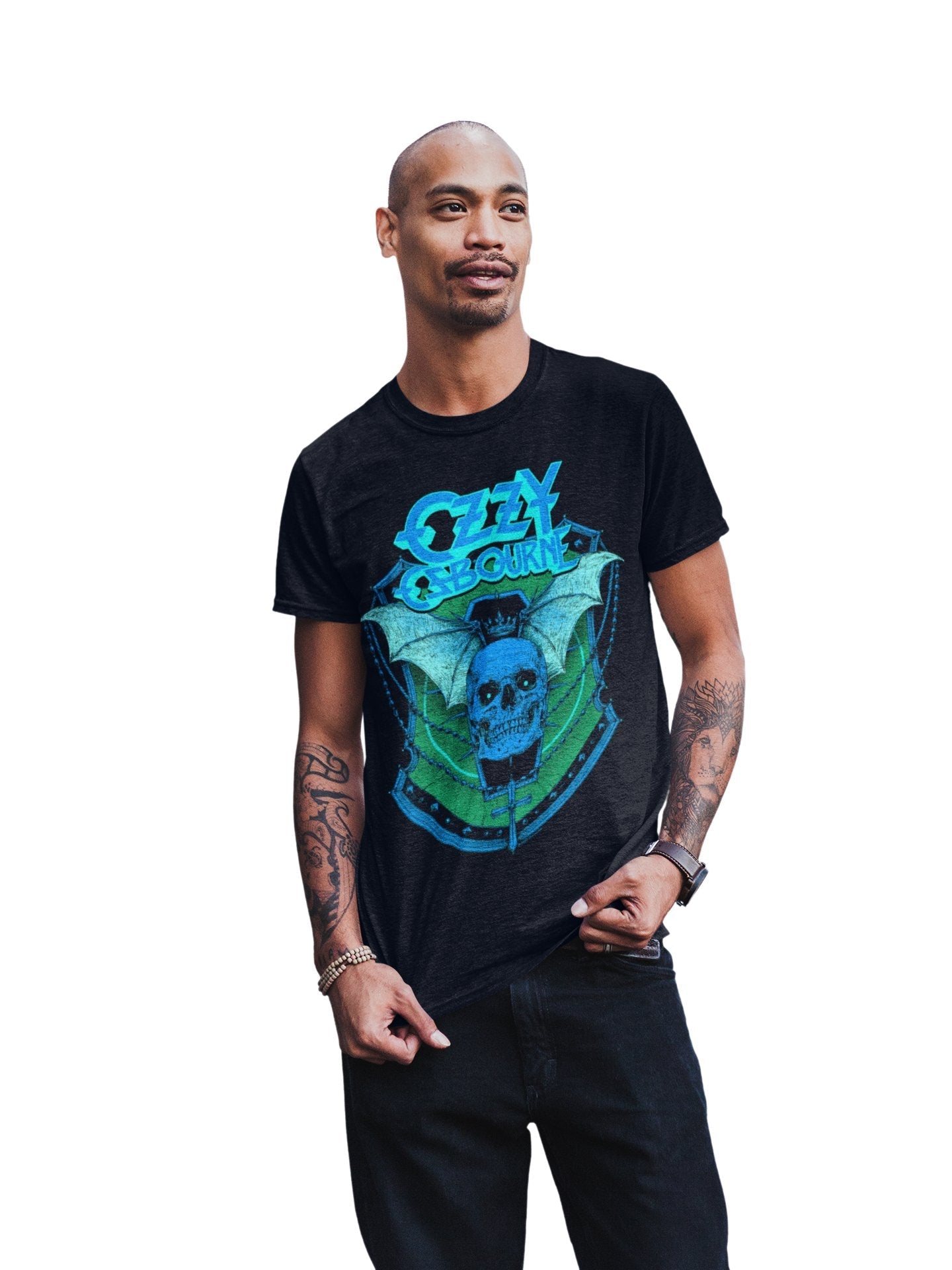 Ozzy Osbourne Ozzy Osbourne - Neon Blue Bat T-Shirt