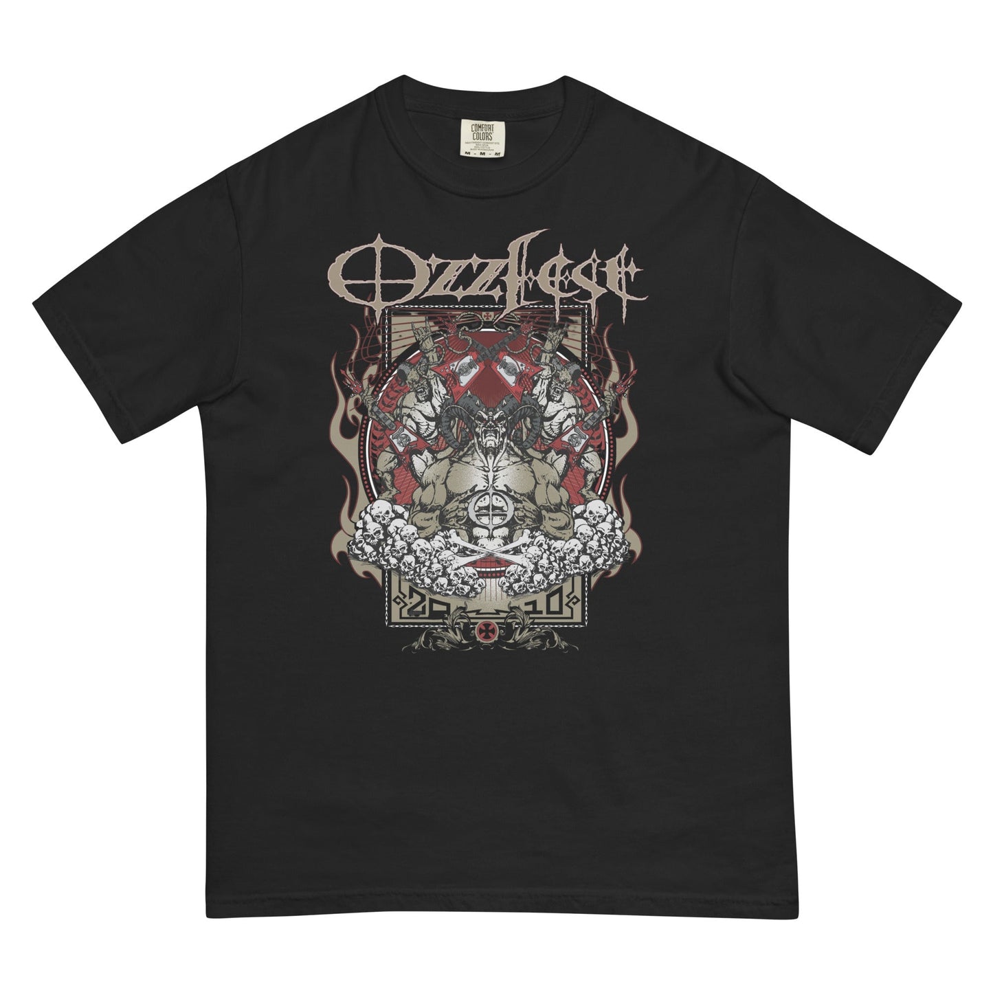 Ozzy Osbourne Ozzy Osbourne - Vintage 2010 Ozzfest Mineral Wash T-Shirt