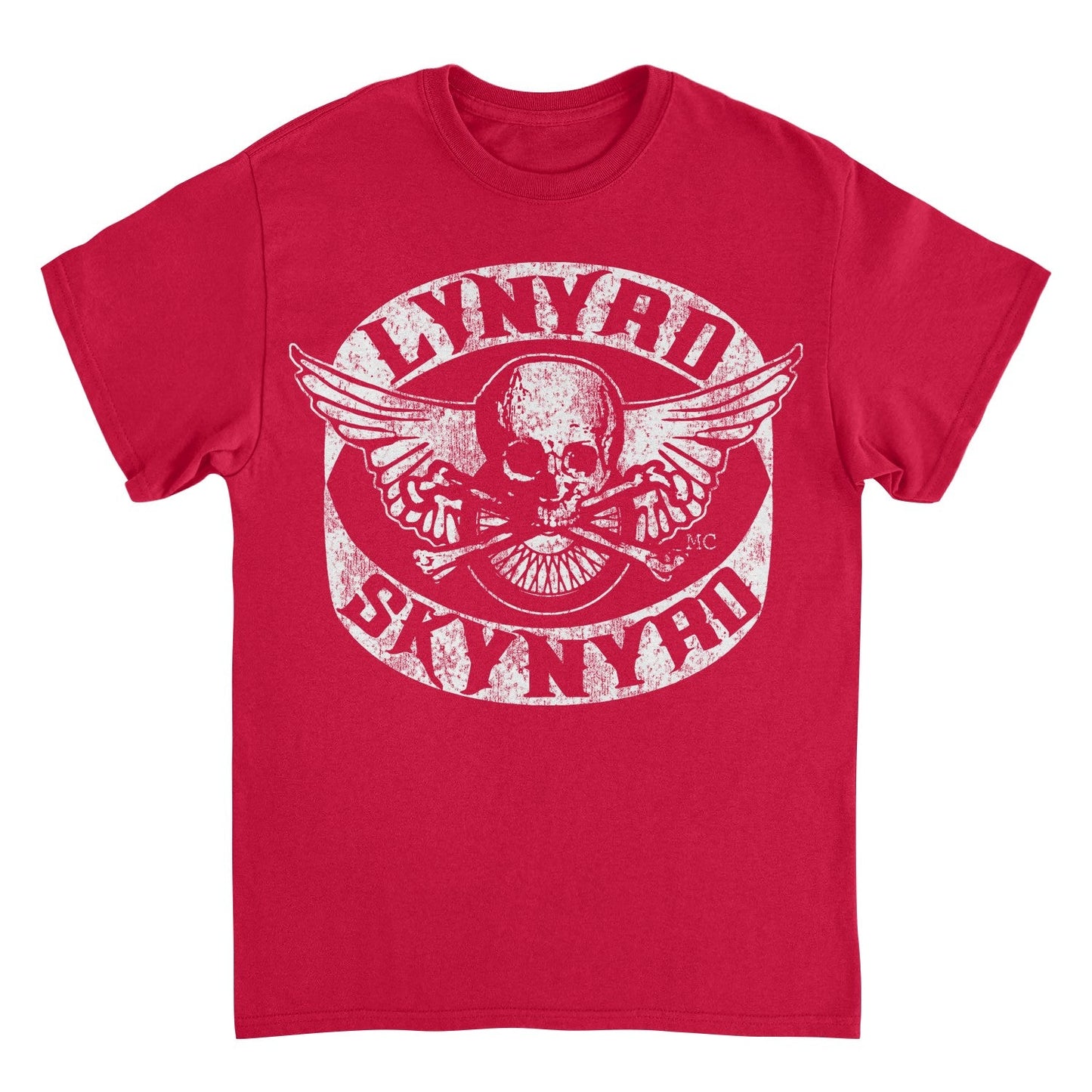 Lynyrd Skynyrd Skull White Red T-Shirt