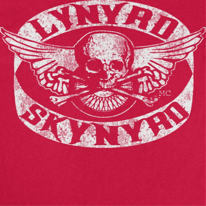 Lynyrd Skynyrd Skull White Red T-Shirt