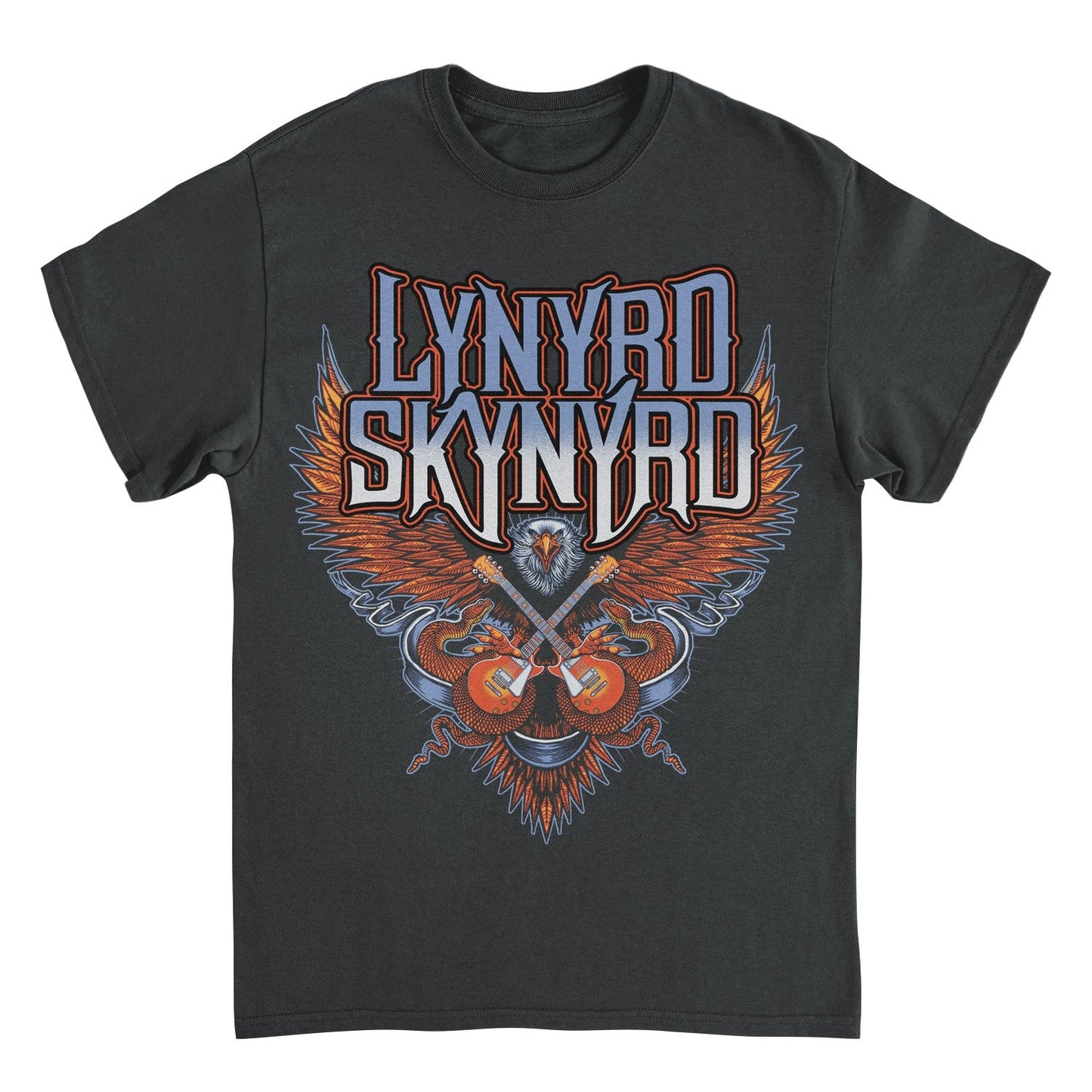 Lynyrd Skynyrd Eagle Guitar Black T-Shirt
