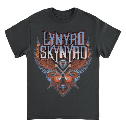 Lynyrd Skynyrd Eagle Guitar Black T-Shirt