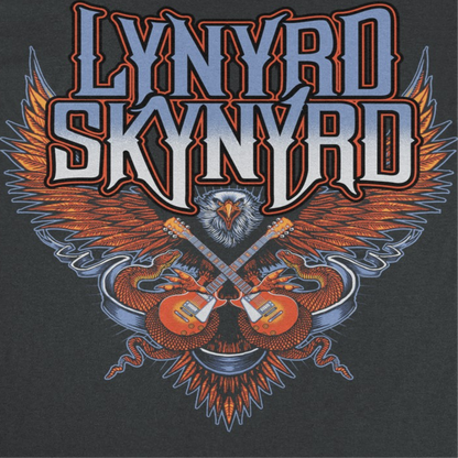 Lynyrd Skynyrd Eagle Guitar Black T-Shirt