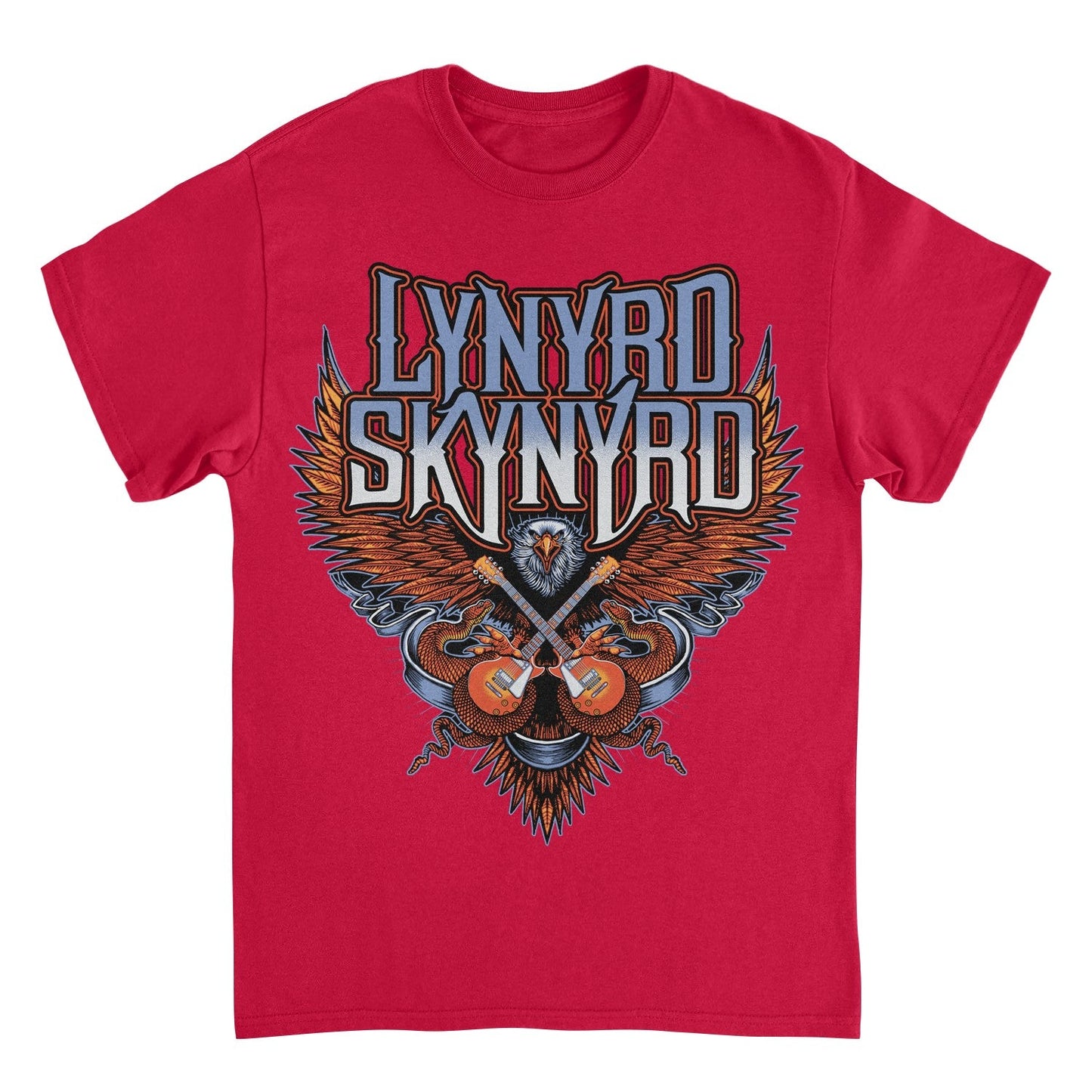 Lynyrd Skynyrd Eagle Guitar Red T-Shirt