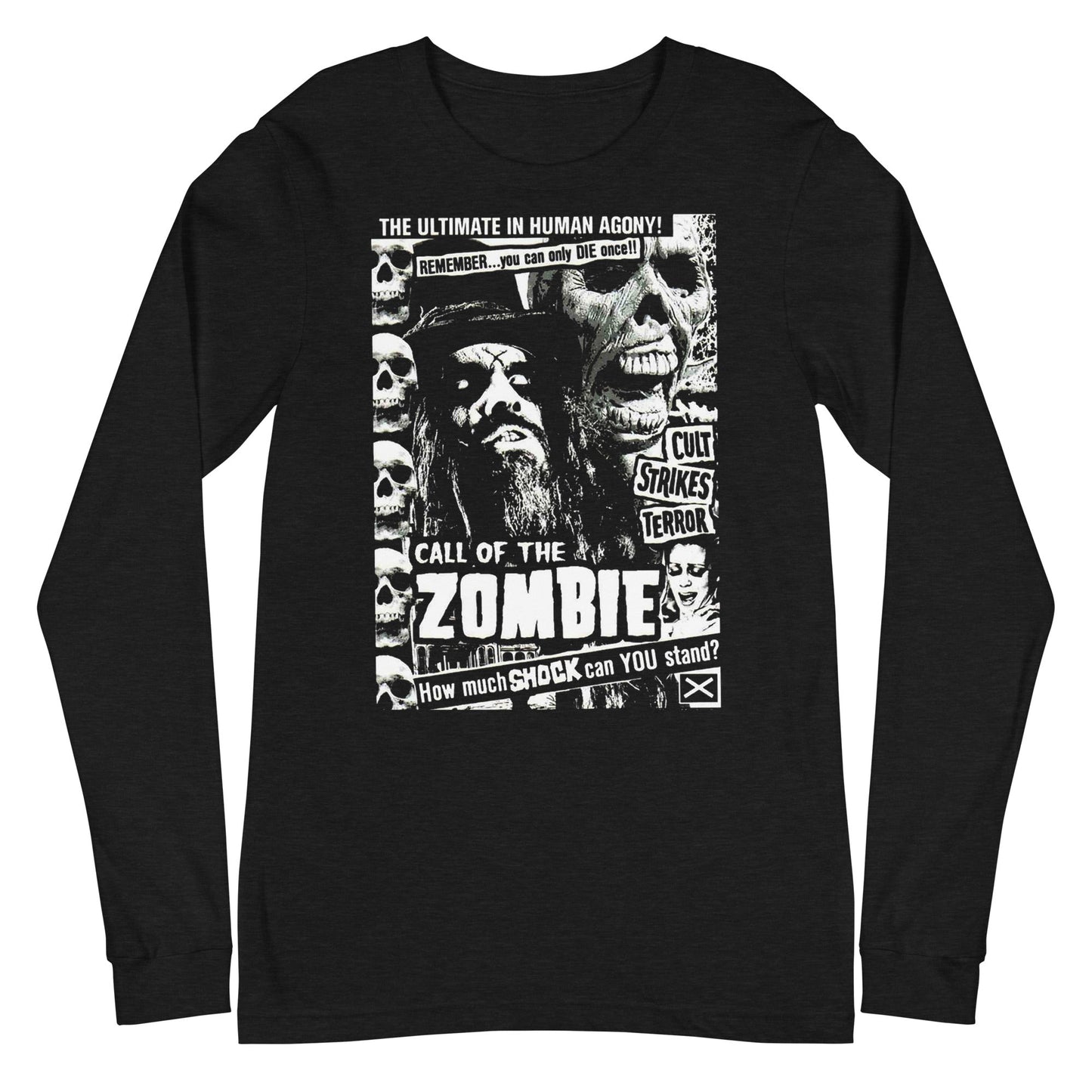 Rob Zombie Rob Zombie - Black and White Long Sleeve T-Shirt