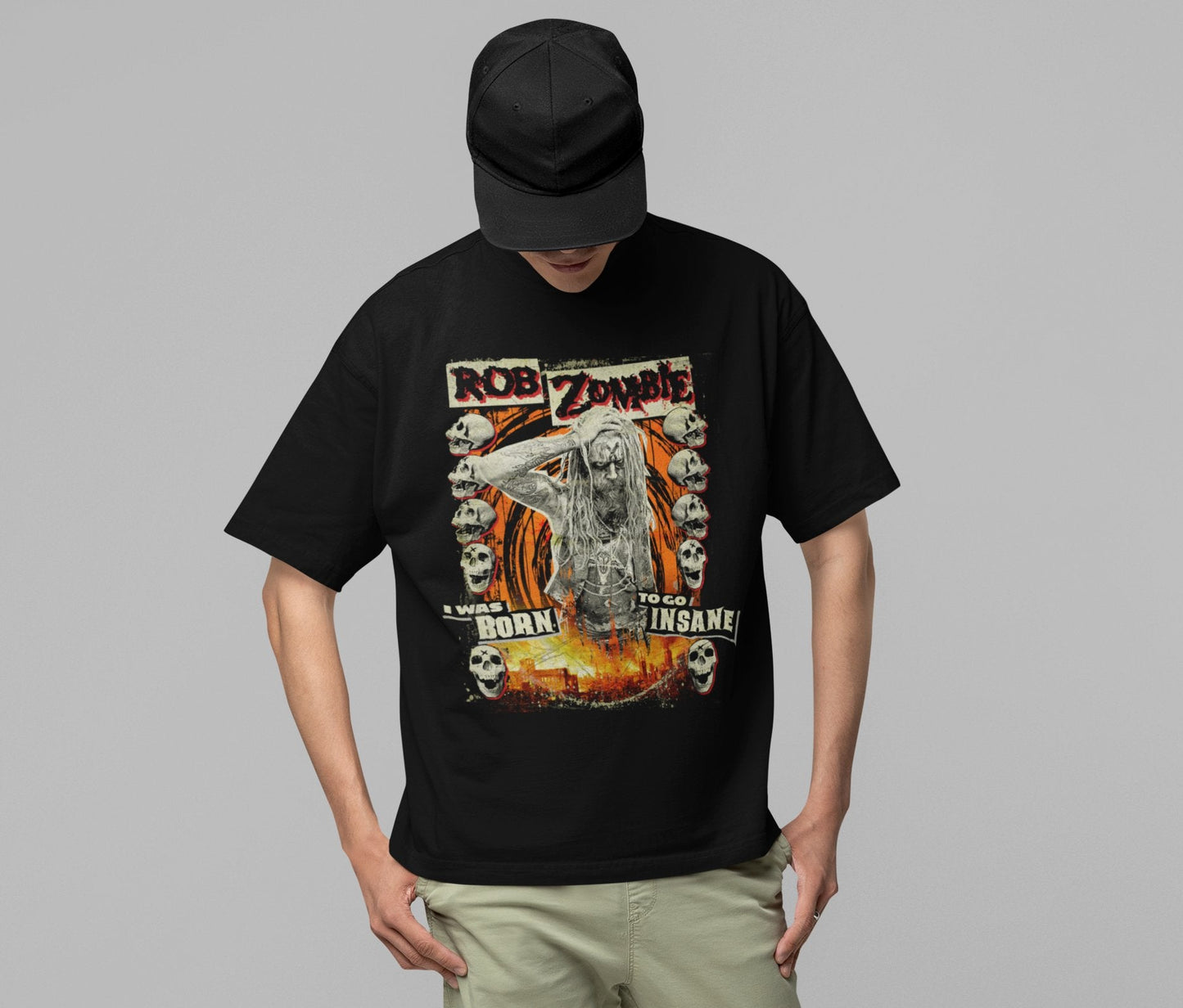 Rob Zombie Rob Zombie - Born Insane Jumbo Print T-Shirt