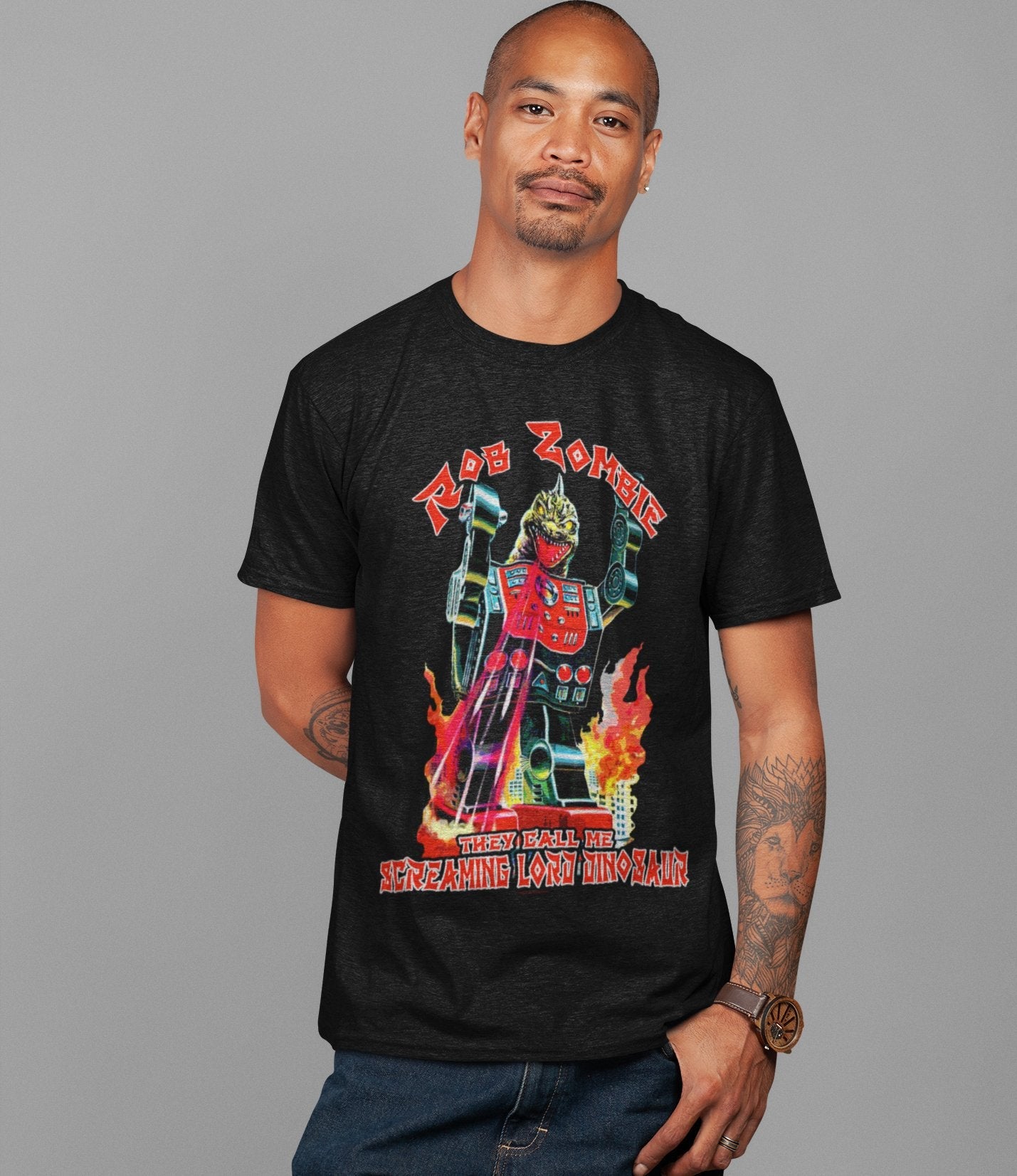 Rob Zombie Rob Zombie - Lord Dinosaur Jumbo Print T-Shirt