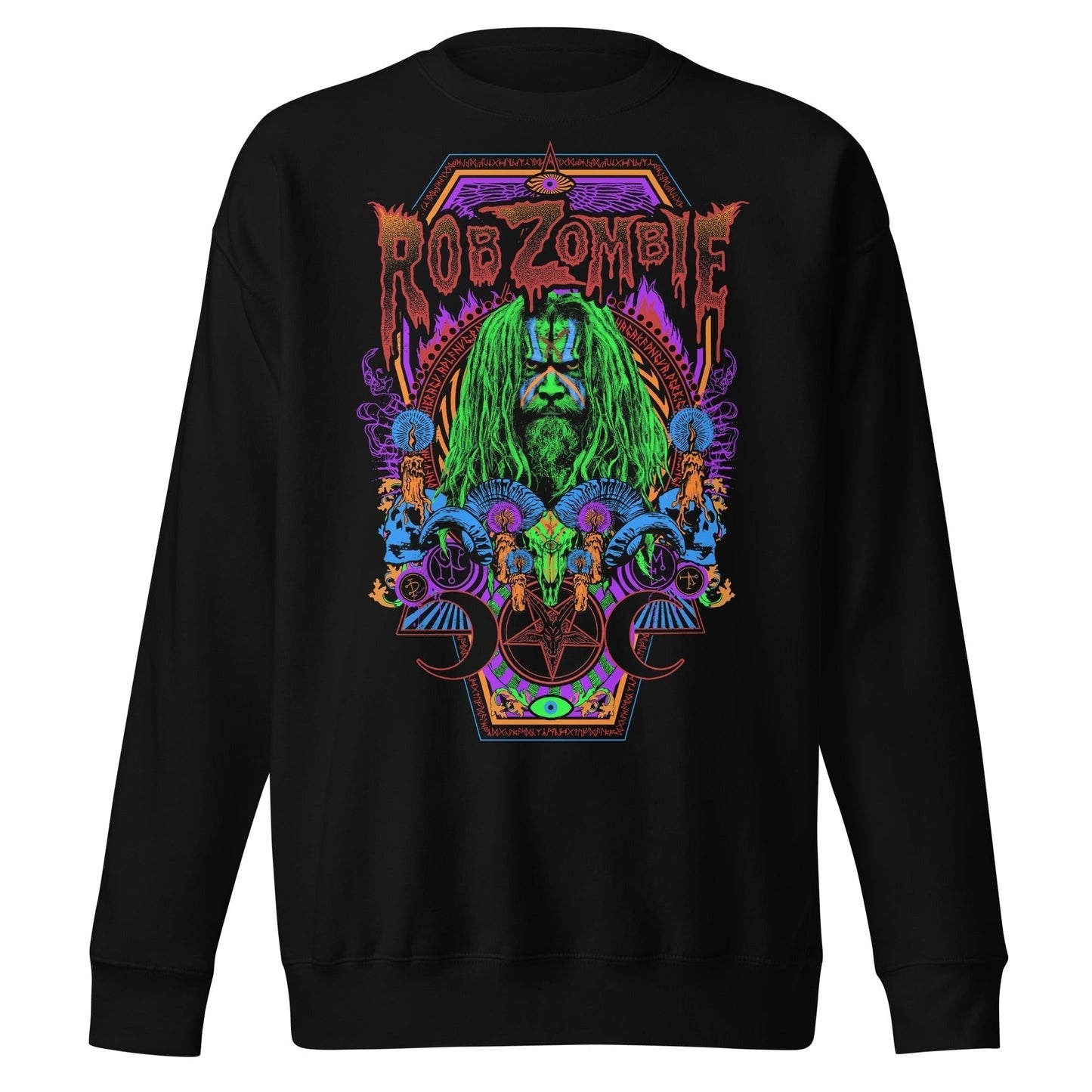 Rob Zombie Rob Zombie - Psychedelic Jumbo Print Sweatshirt