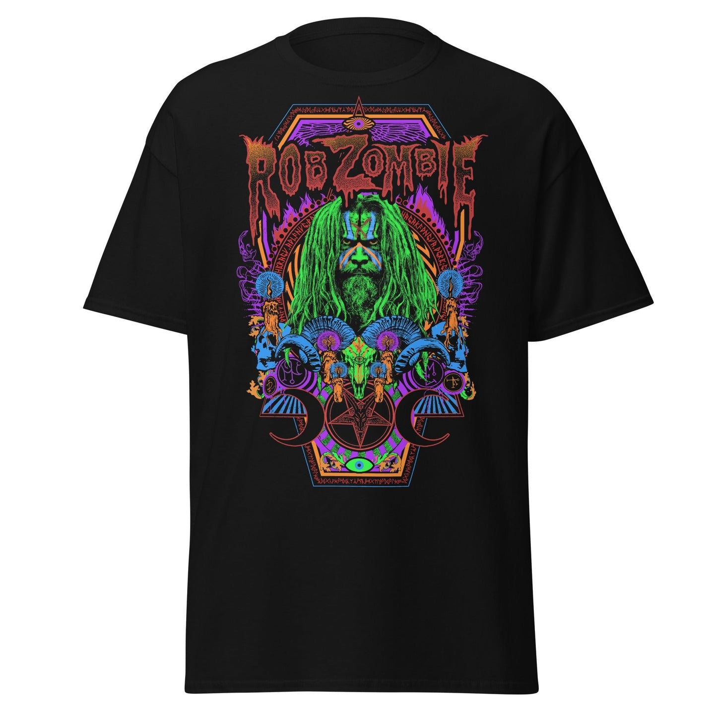Rob Zombie Rob Zombie - Pyschedelic Jumbo Print T-Shirt