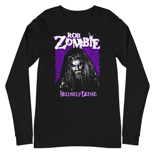 Rob Zombie Rob Zombie - Hellbilly Purple Long Sleeve T-Shirt