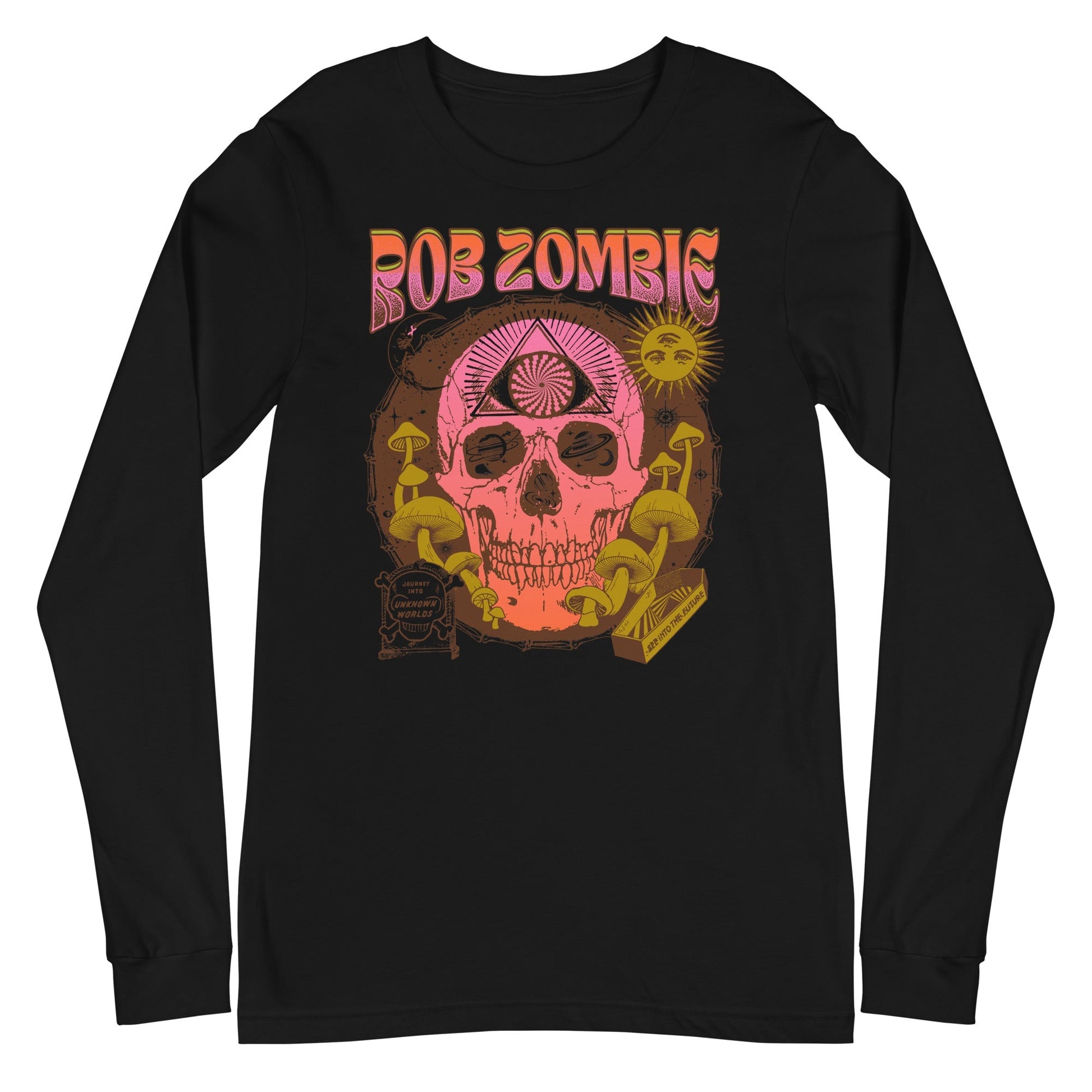 Rob Zombie Rob Zombie - Hippie Skull Long Sleeve T-Shirt