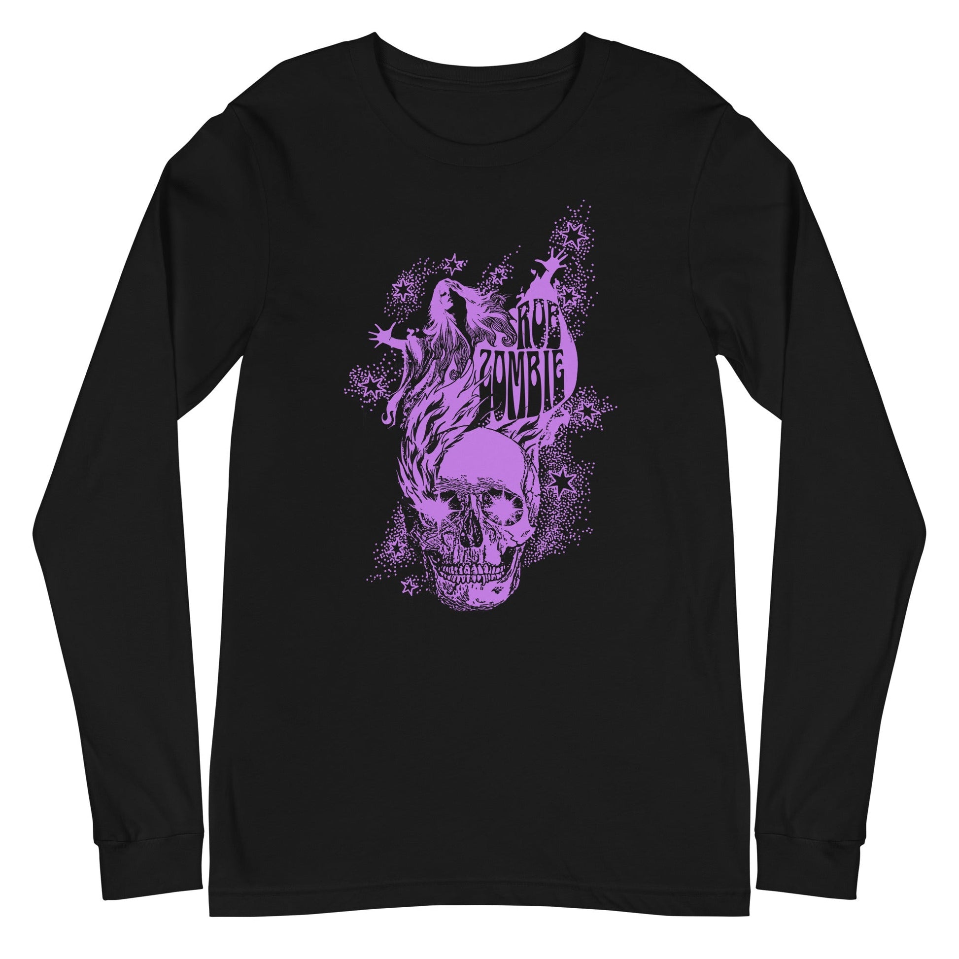 Rob Zombie Rob Zombie - Purple Skull Long Sleeve T-Shirt