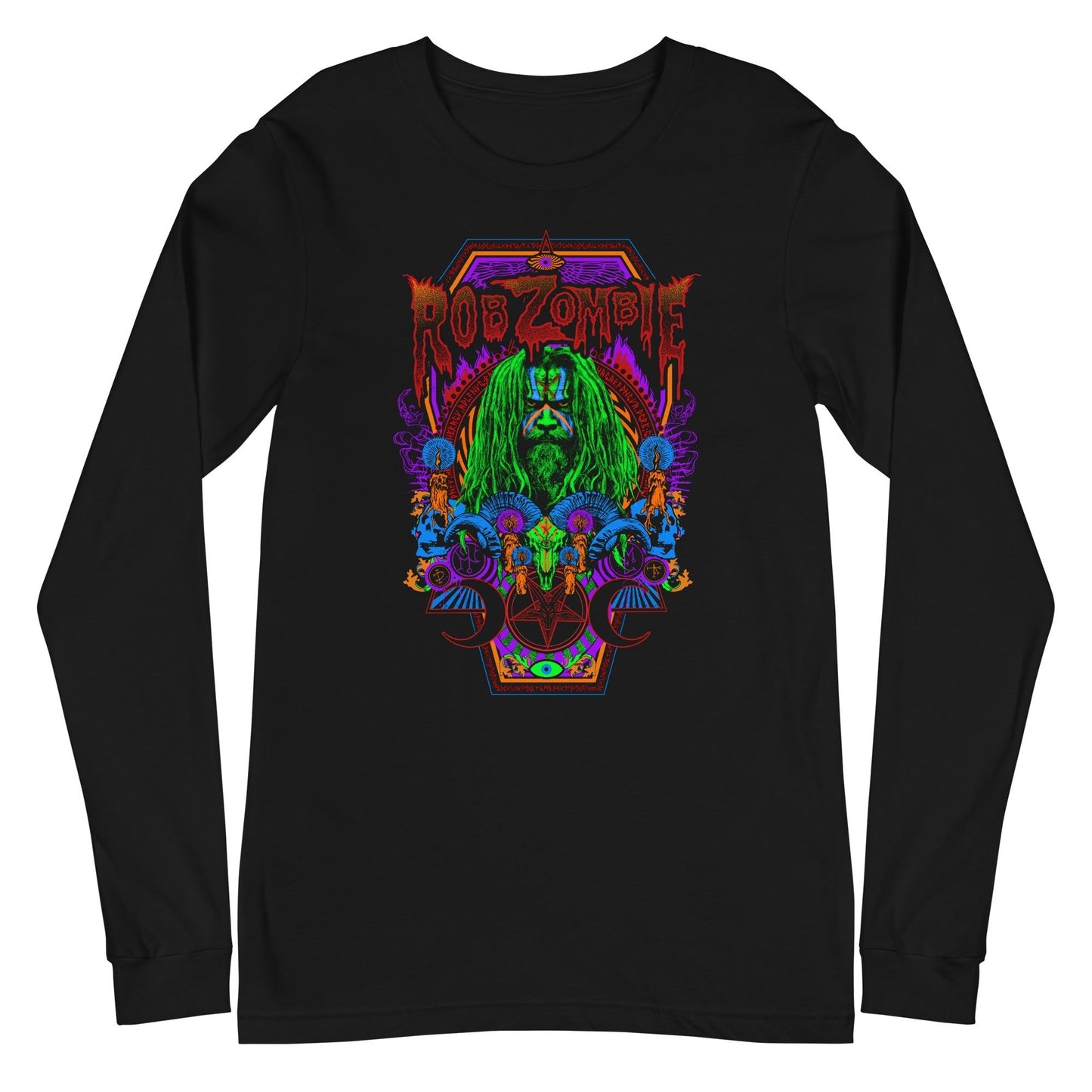 Rob Zombie Rob Zombie - Psychedelic Long Sleeve T-Shirt