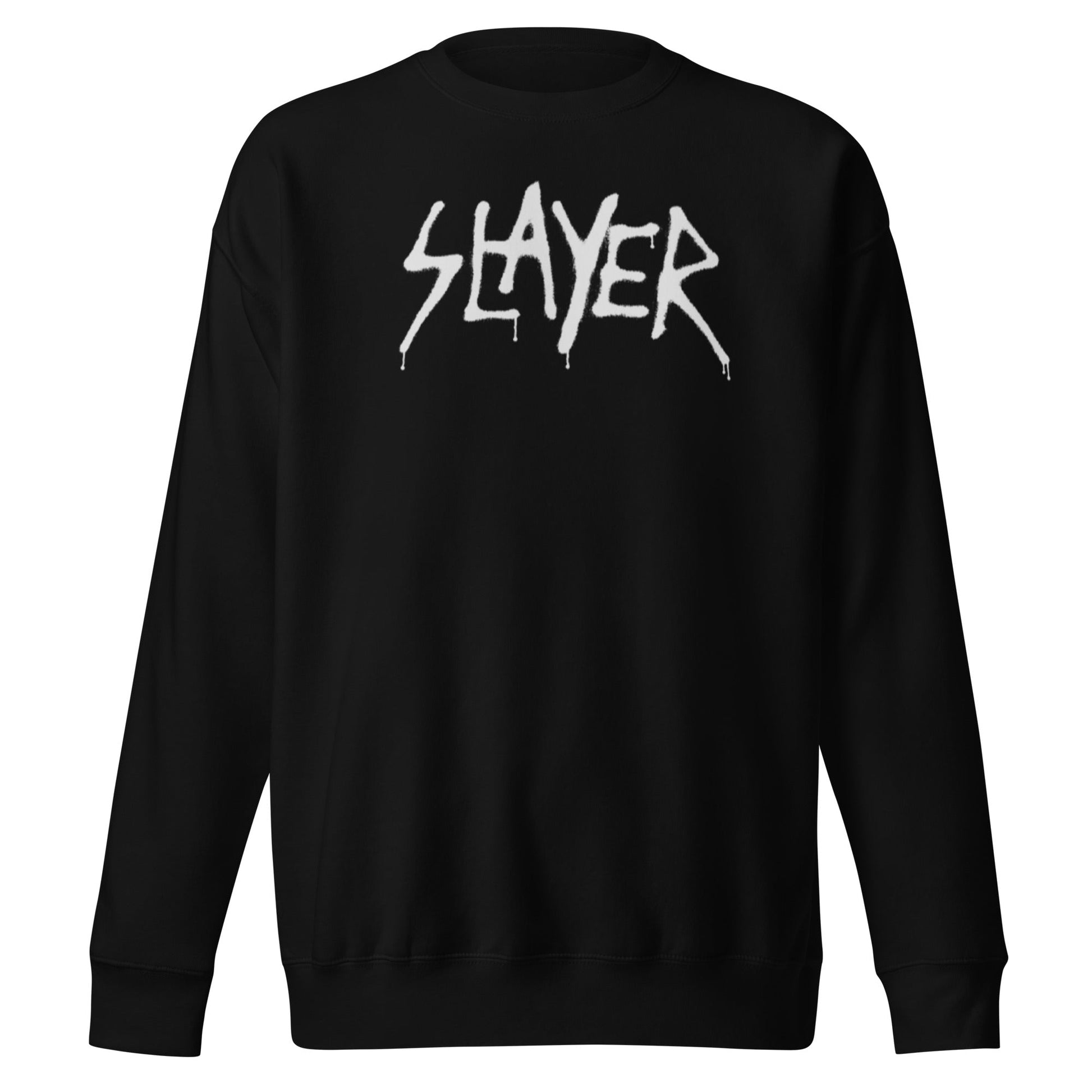 Slayer Slayer - White Drip Logo Sweatshirt