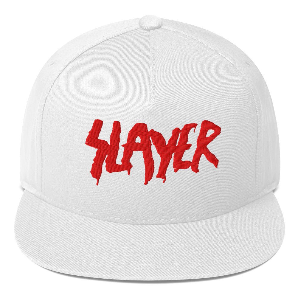 Slayer Slayer - Logo Flat Brim Trucker Hat