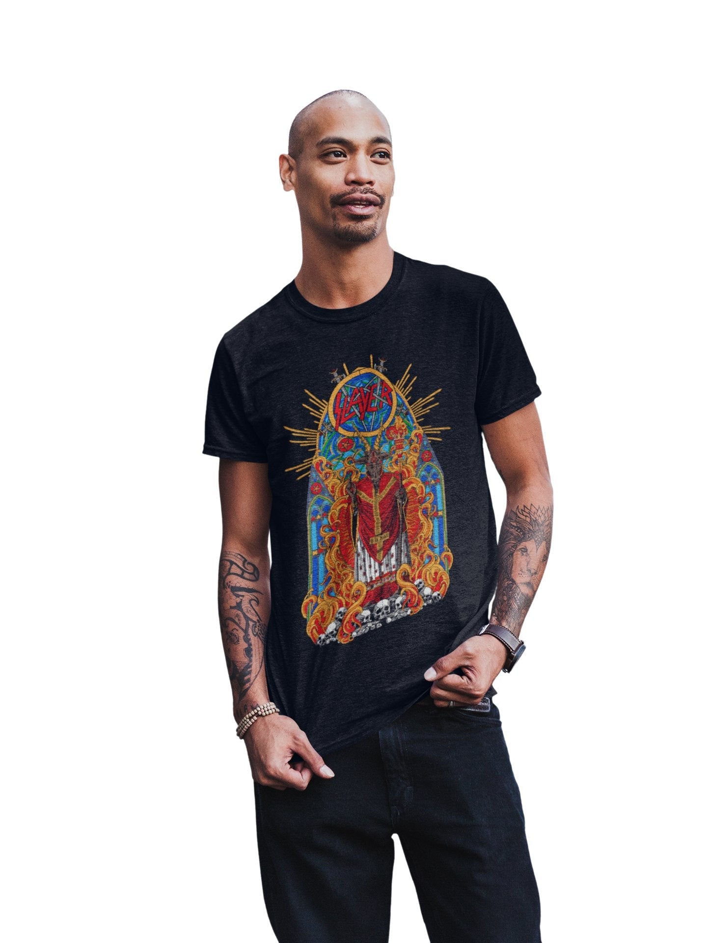 Slayer Slayer - Chapel Jumbo Print T-Shirt