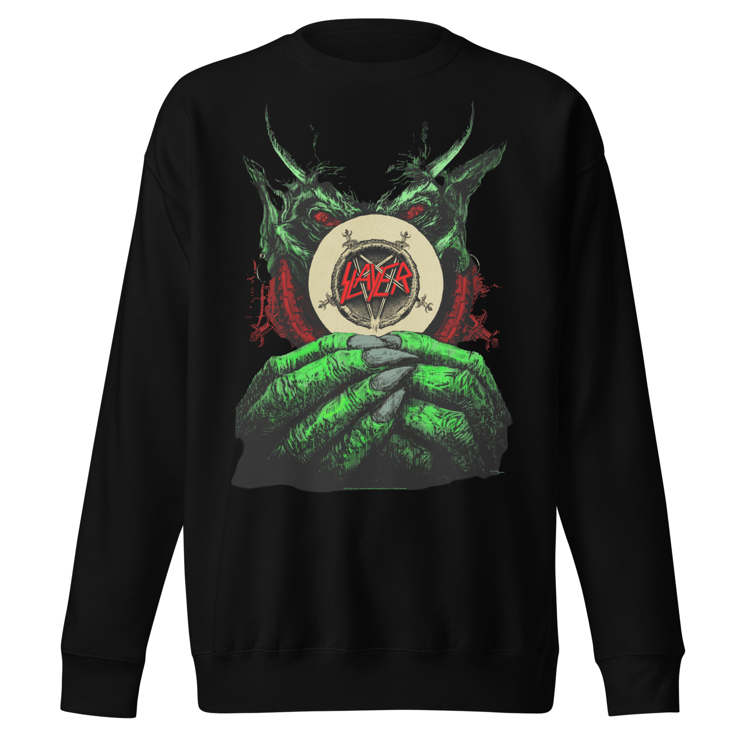 Slayer Slayer - Demon Hands Vintage Jumbo Print Sweatshirt