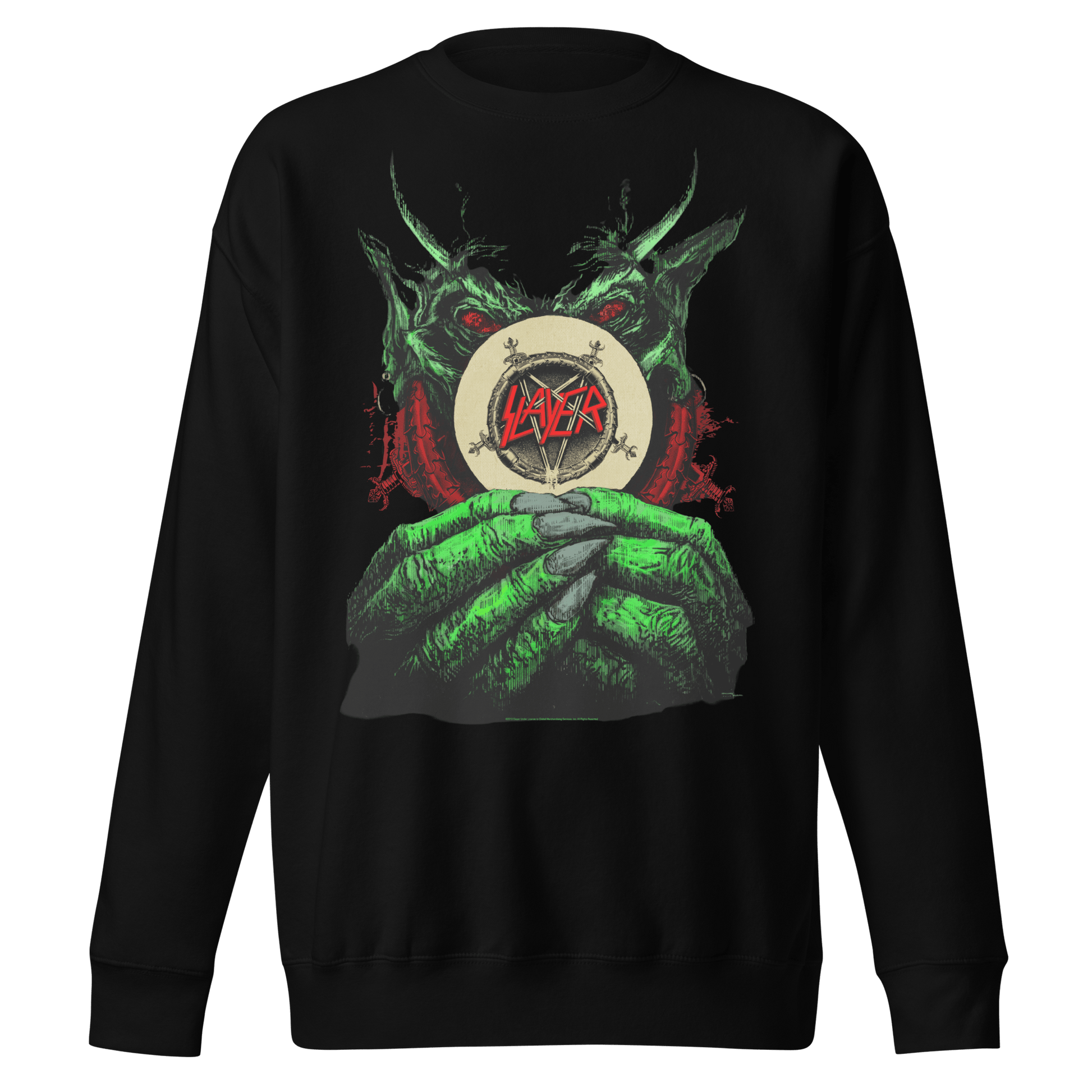 Slayer Slayer - Demon Hands Vintage Jumbo Print Sweatshirt