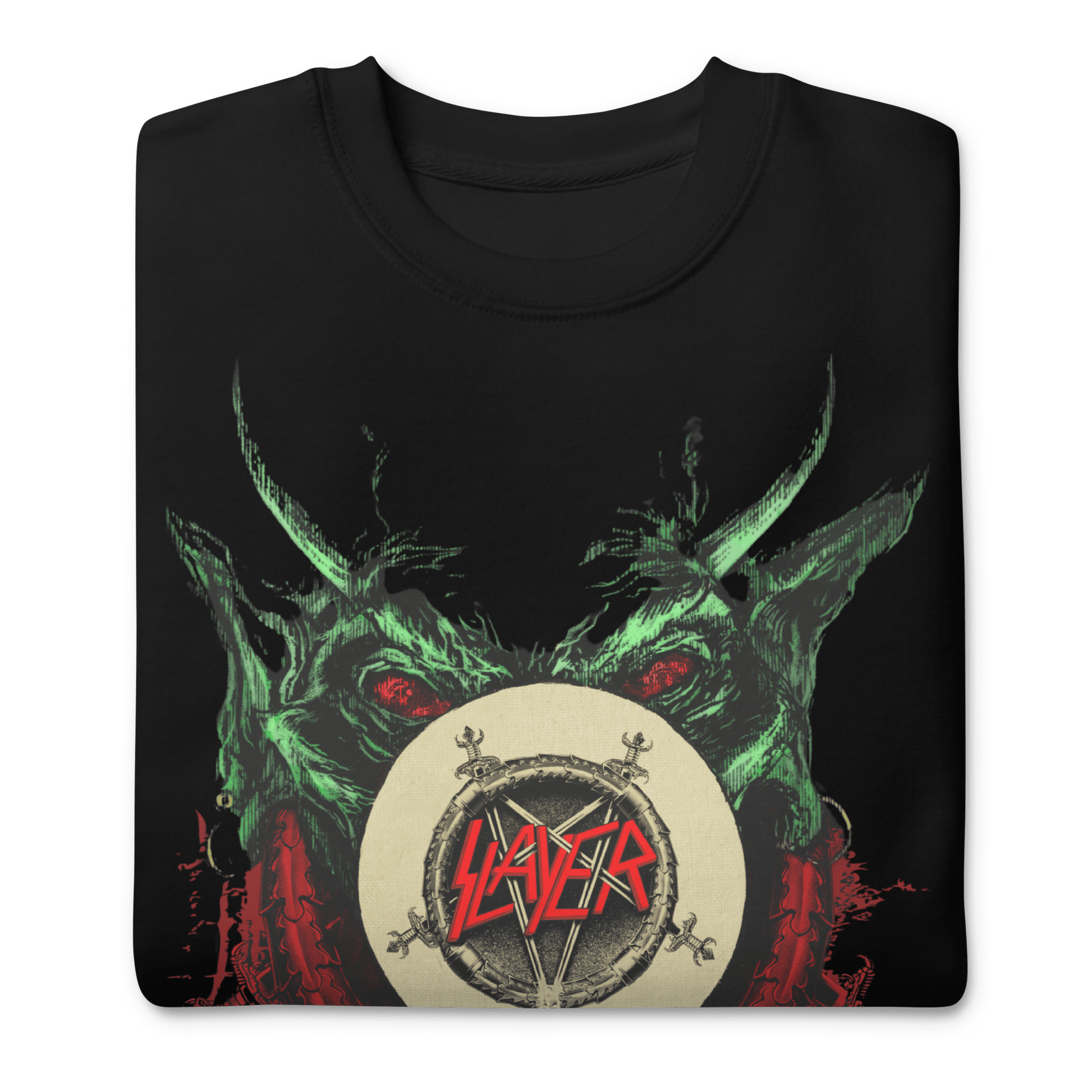 Slayer Slayer - Demon Hands Vintage Jumbo Print Sweatshirt