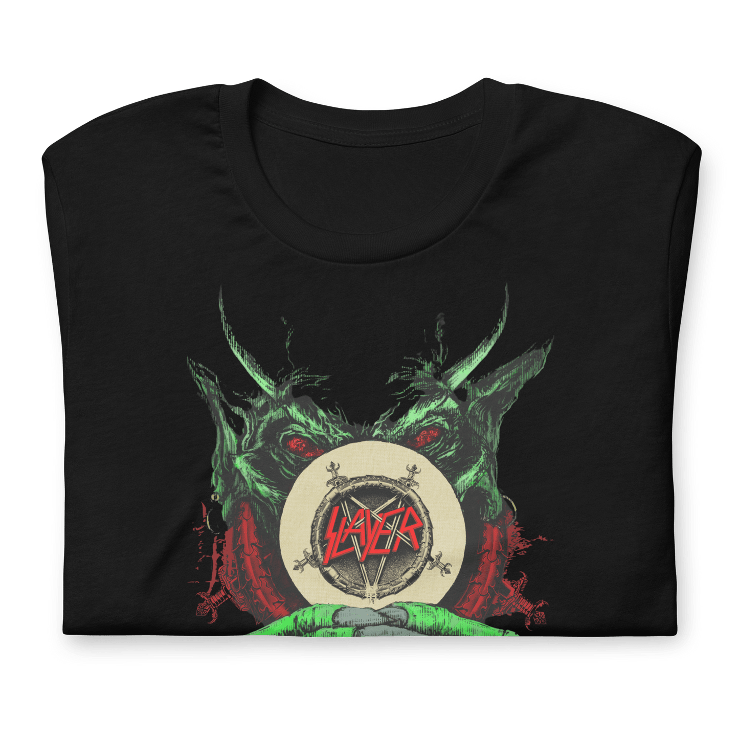 Slayer Slayer - Demon Hands Vintage Jumbo Print T-Shirt