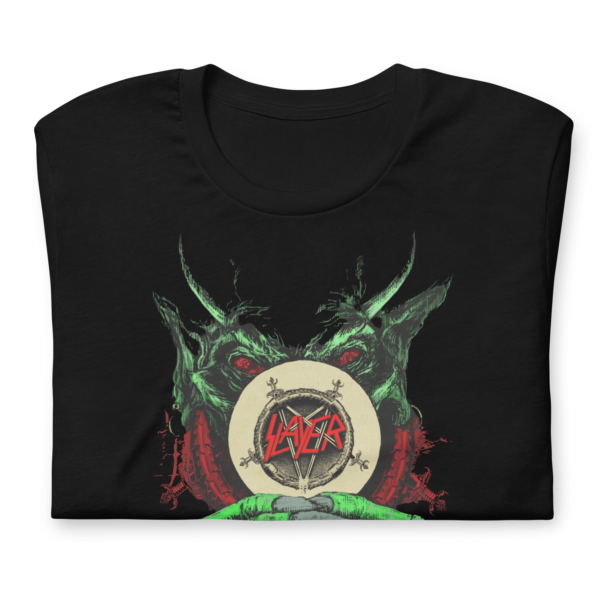 Slayer Slayer - Demon Hands Vintage Jumbo Print T-Shirt