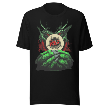Slayer Slayer - Demon Hands Vintage Jumbo Print T-Shirt