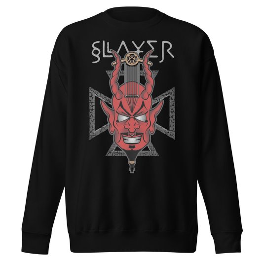 Slayer Slayer - Devil's Horns Vintage Jumbo Print Sweatshirt