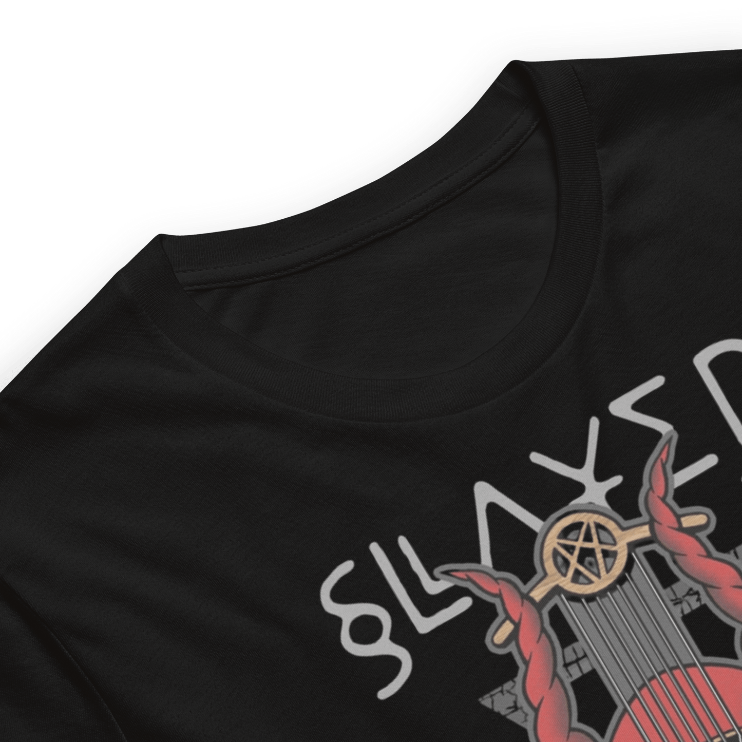 Slayer Slayer - Devil's Horns Vintage Jumbo Print T-Shirt