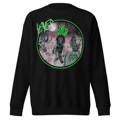 Slayer Slayer - Neon Green Undead Jumbo Print Sweatshirt