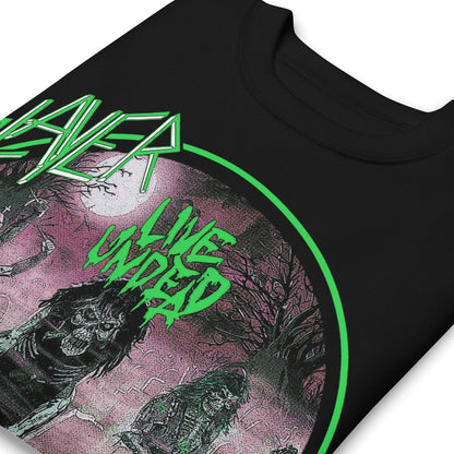 Slayer Slayer - Neon Green Undead Jumbo Print Sweatshirt