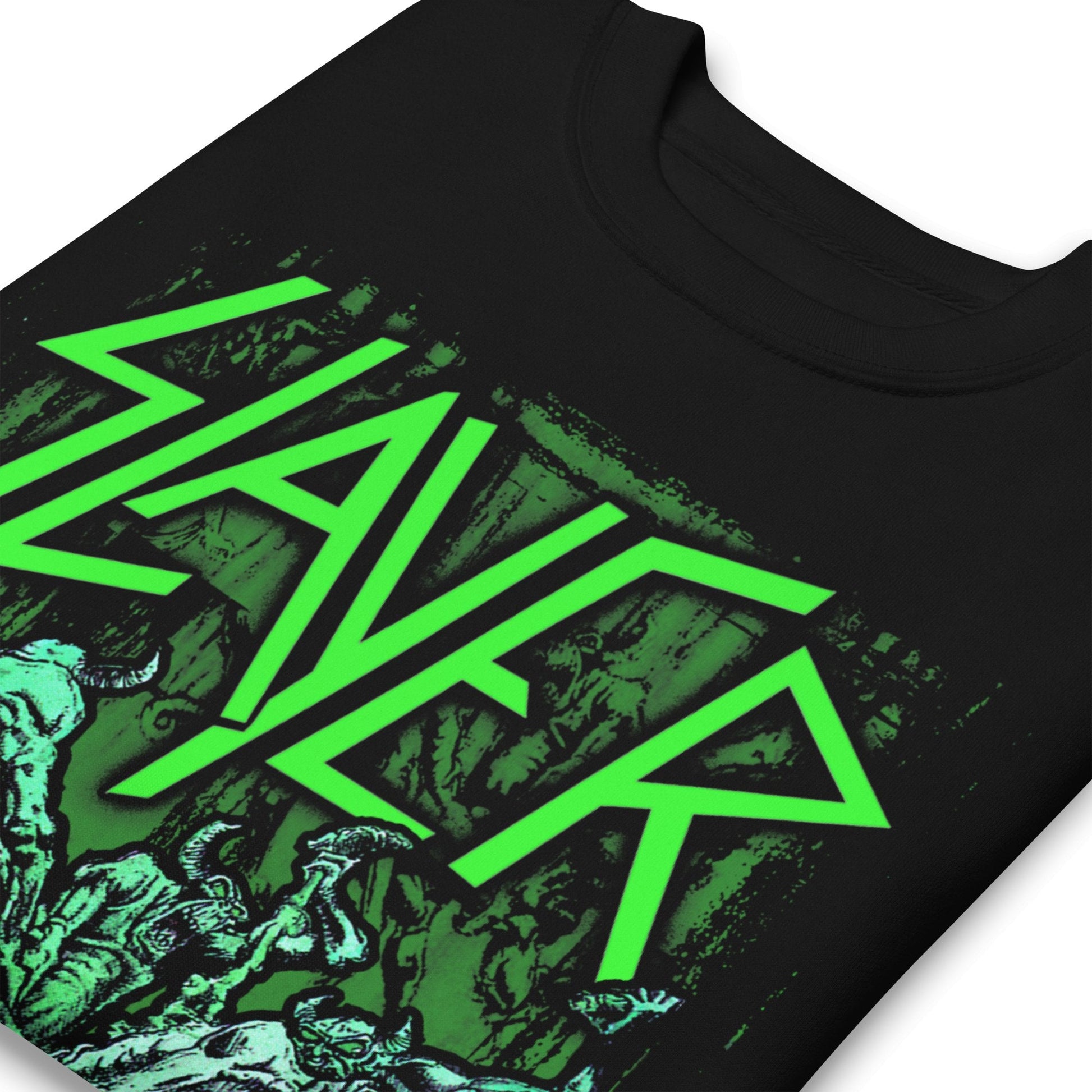 Slayer Slayer - Neon Hell Awaits Jumbo Print Sweatshirt