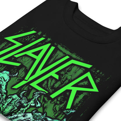Slayer Slayer - Neon Hell Awaits Jumbo Print Sweatshirt
