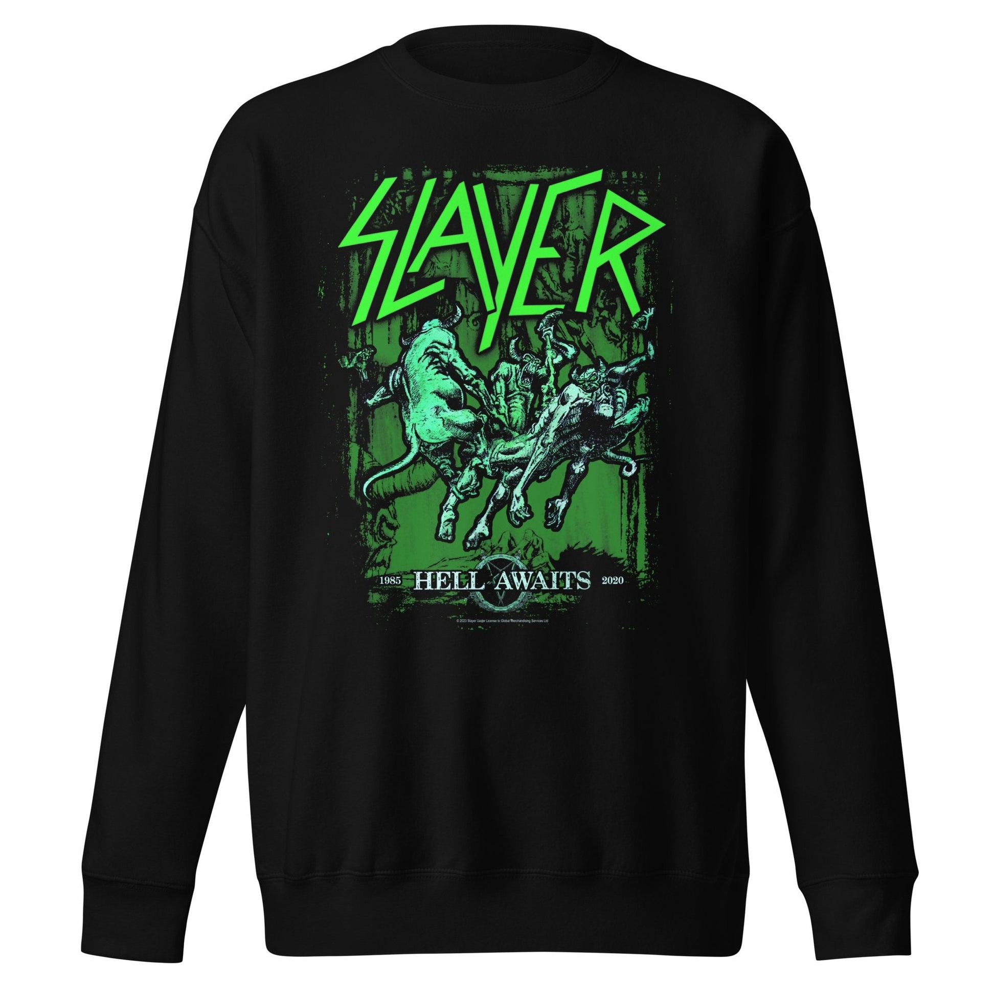 Slayer Slayer - Neon Hell Awaits Jumbo Print Sweatshirt