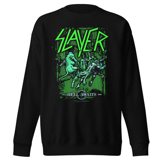 Slayer Slayer - Neon Hell Awaits Jumbo Print Sweatshirt