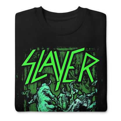 Slayer Slayer - Neon Hell Awaits Jumbo Print Sweatshirt