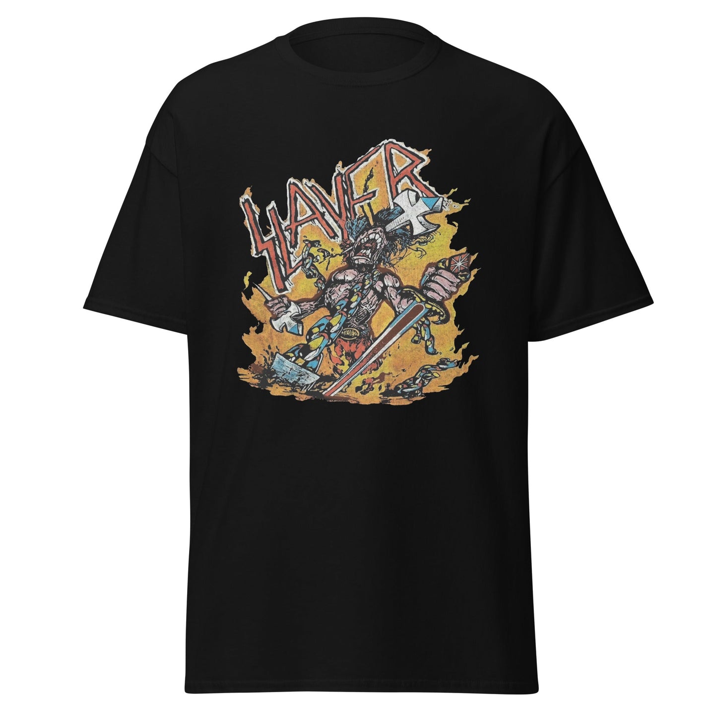 Slayer Slayer - Slain By The Sword Jumbo Print T-Shirt