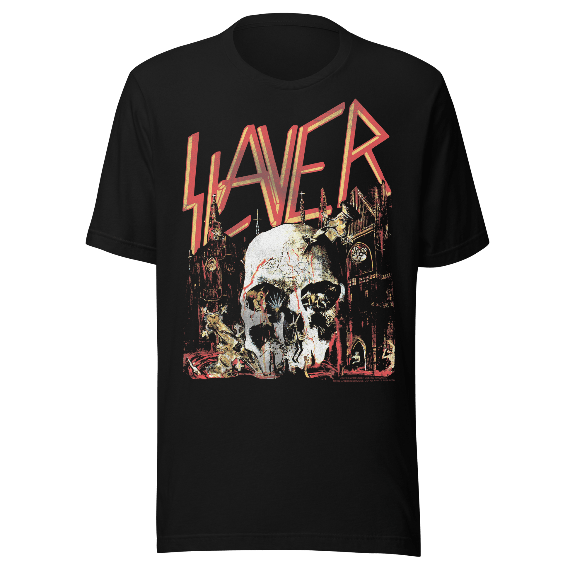 Slayer Slayer - Sound Skull Jumbo Print T-Shirt