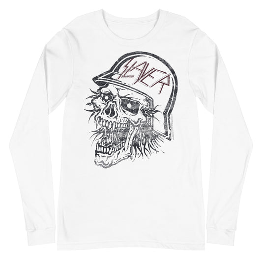 Slayer Slayer - Stamped Skull Long Sleeve T-Shirt
