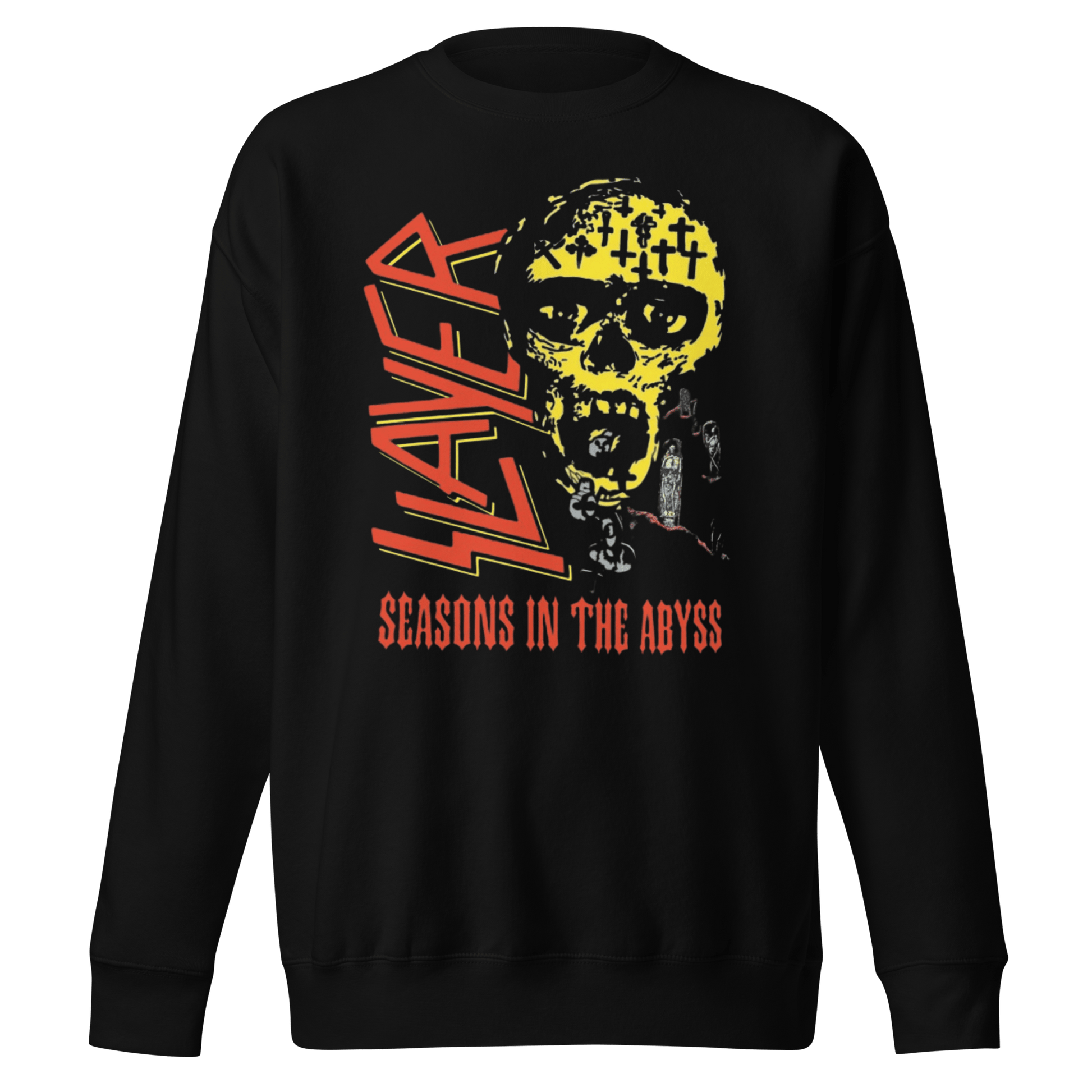 Slayer Slayer - Vintage 1990 Season's In the Abyss Jumbo Print Sweatshirt