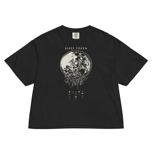 Sleep Token Sleep Token Atlantic Mineral Wash Womens Crop Top