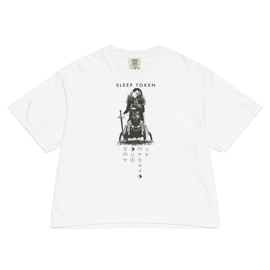 Sleep Token Sleep Token Drag Me Under Mineral Wash Womens Crop Top