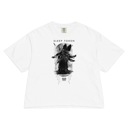 Sleep Token Granite Mineral Wash Womens Crop Top
