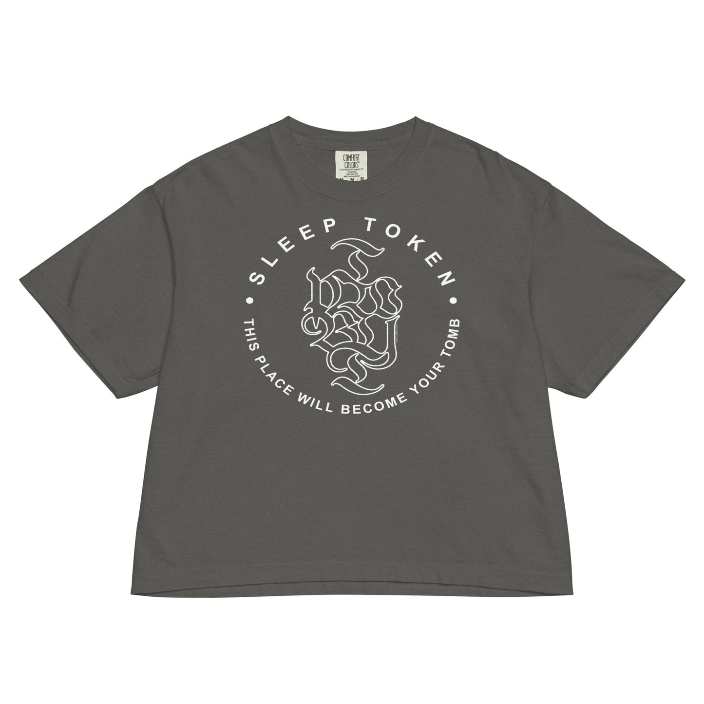Sleep Token London Mineral Wash Womens Crop Top