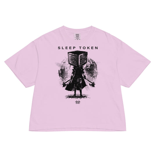 Sleep Token Sleep Token Party Over Mineral Wash Womens Crop Top