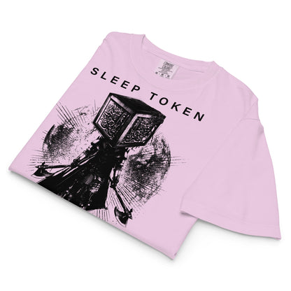 Sleep Token Party Over Mineral Wash Womens Crop Top