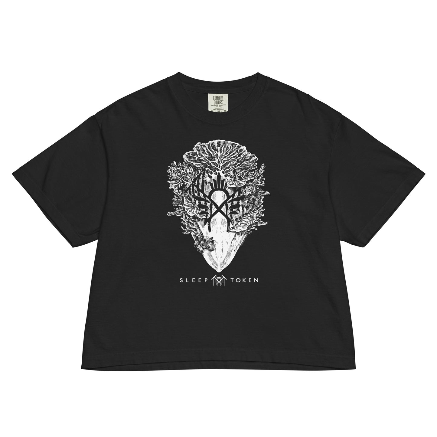 Sleep Token Say That You Will Mineral Wash Womens Crop Top