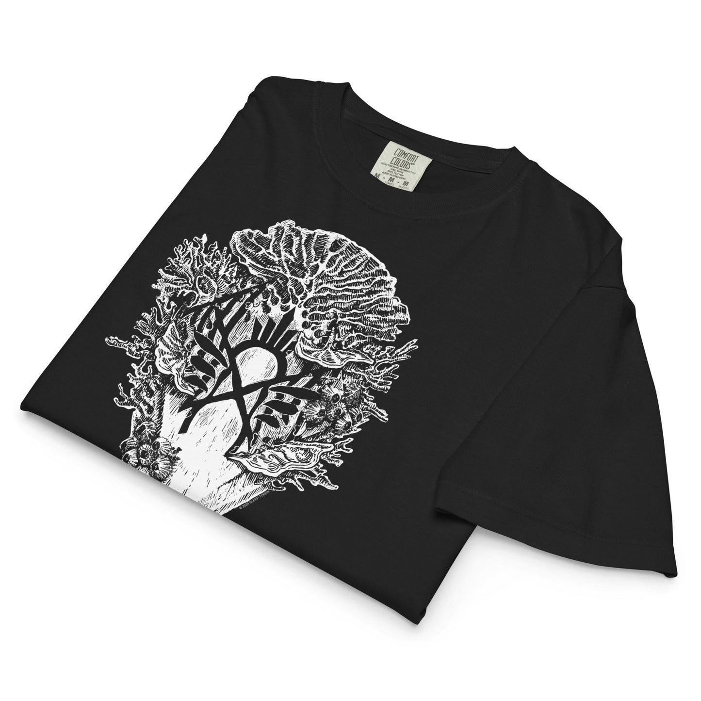 Sleep Token Say That You Will Mineral Wash Womens Crop Top
