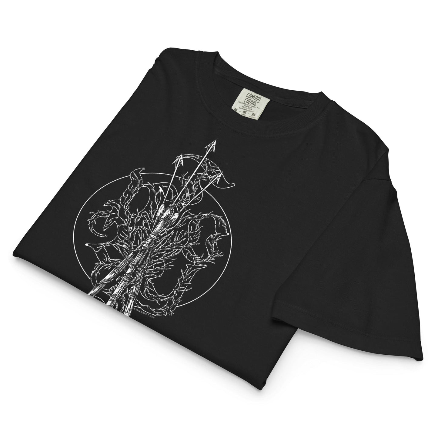 Sleep Token Sugar Mineral Wash Womens Crop Top