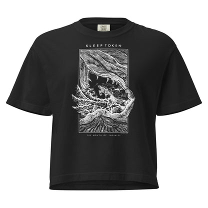 Sleep Token The Love You Want Mineral Wash Womens Crop Top