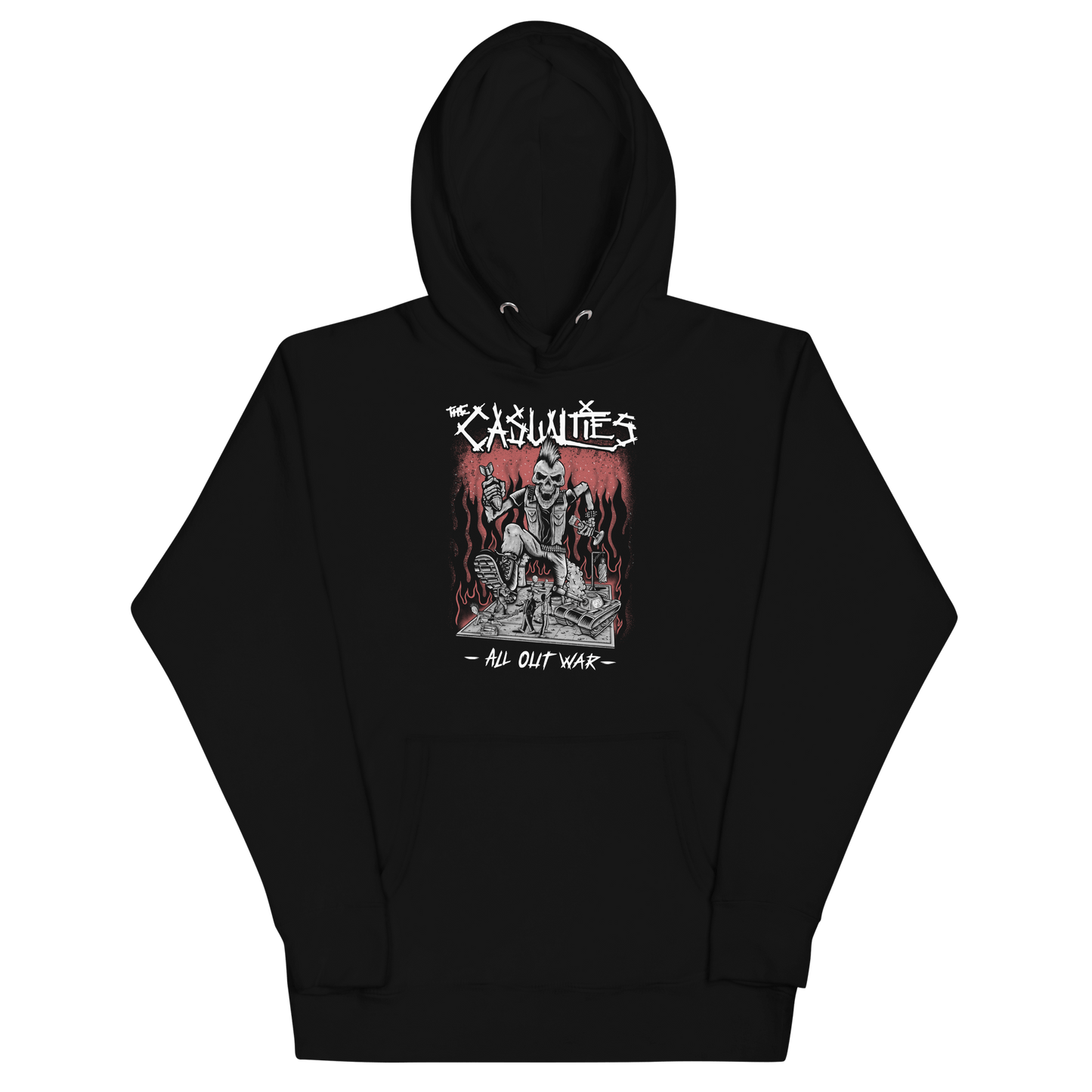 Rockabilia The Casualties - All Out War Hoodie